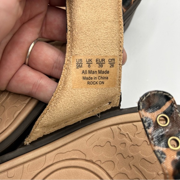 NWOT Size 9 Dr. Scholls Leopard Print Sandals - Picture 9 of 9